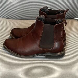 EC Little Burgundy Brown Leather Ankle Boot - Size 7